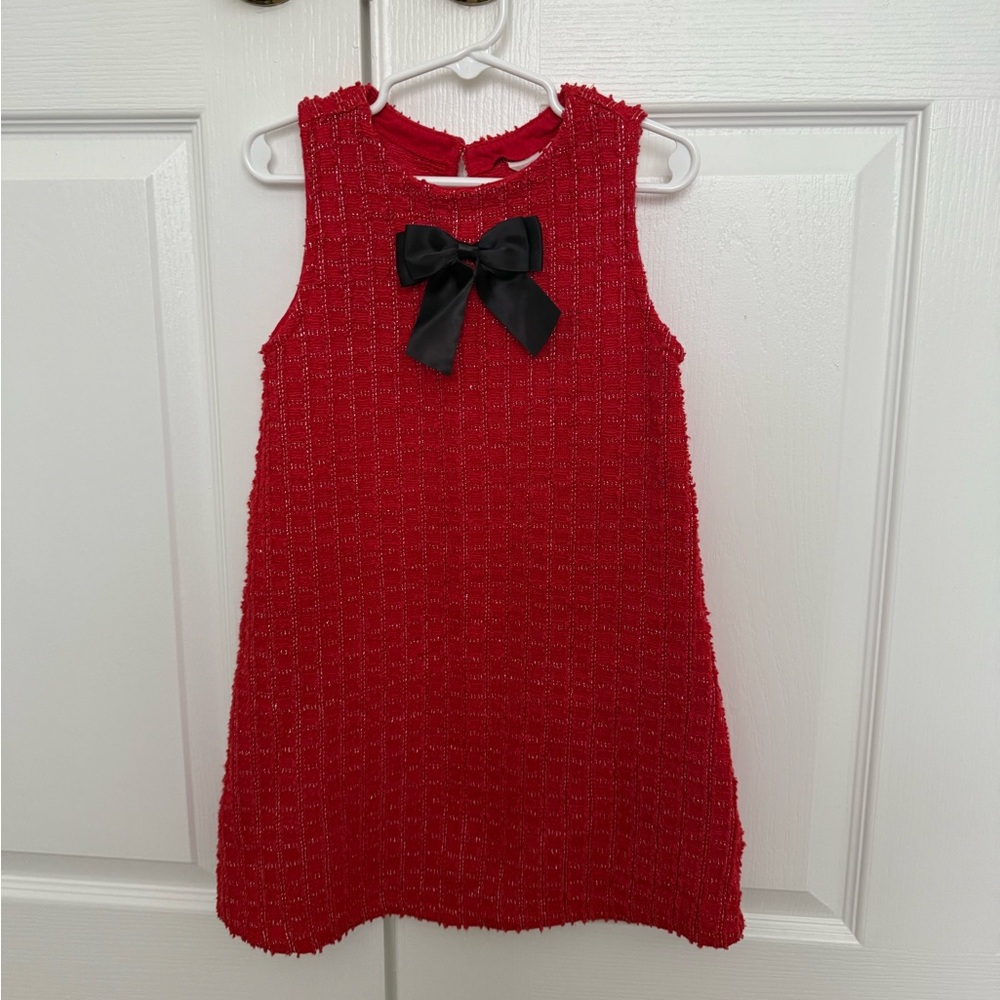 H&M Vibrant Red Textured Dress
